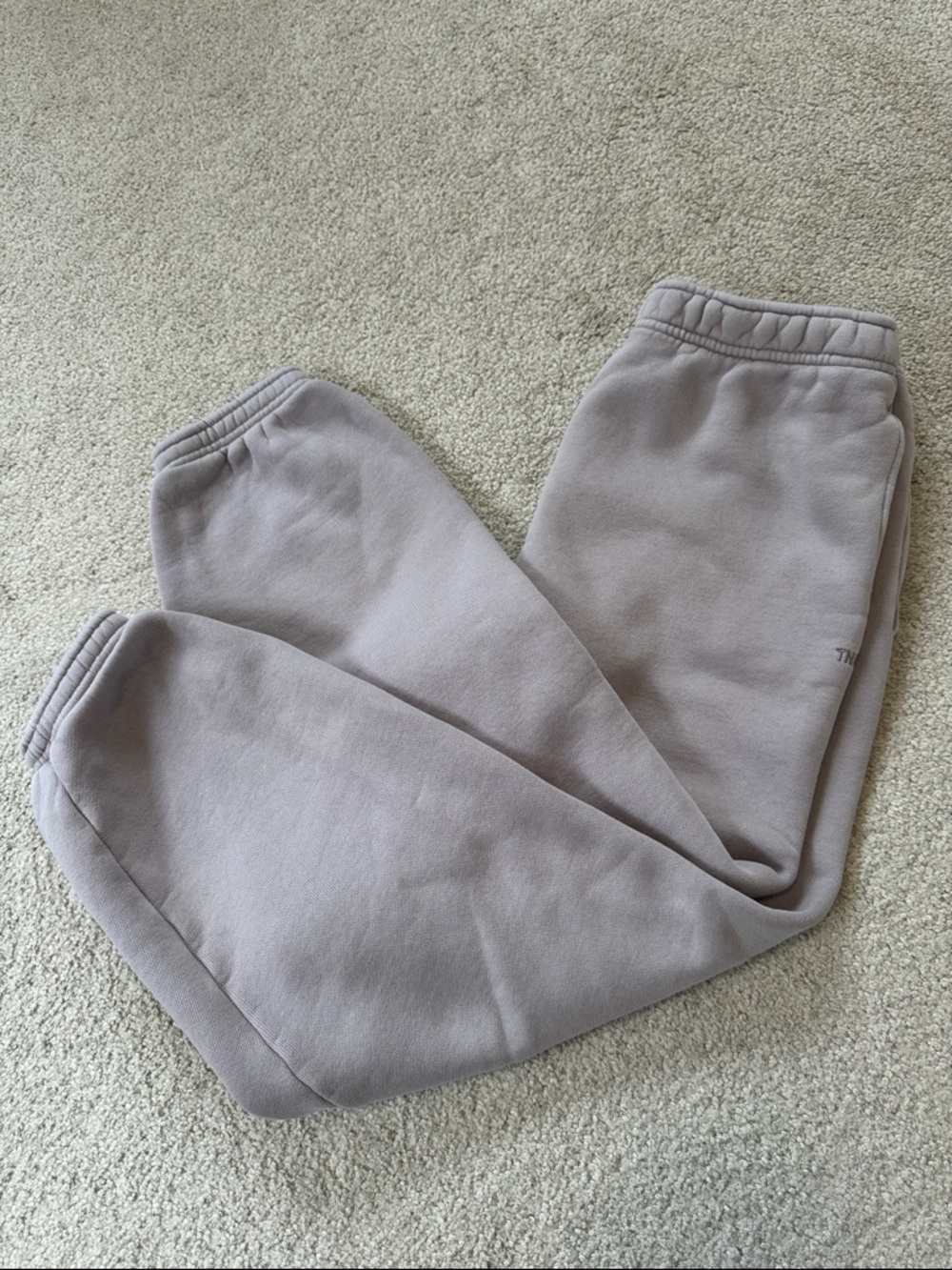TNA Bubble Fleece Mega Sweatpants Lilac Purple 27" Size M